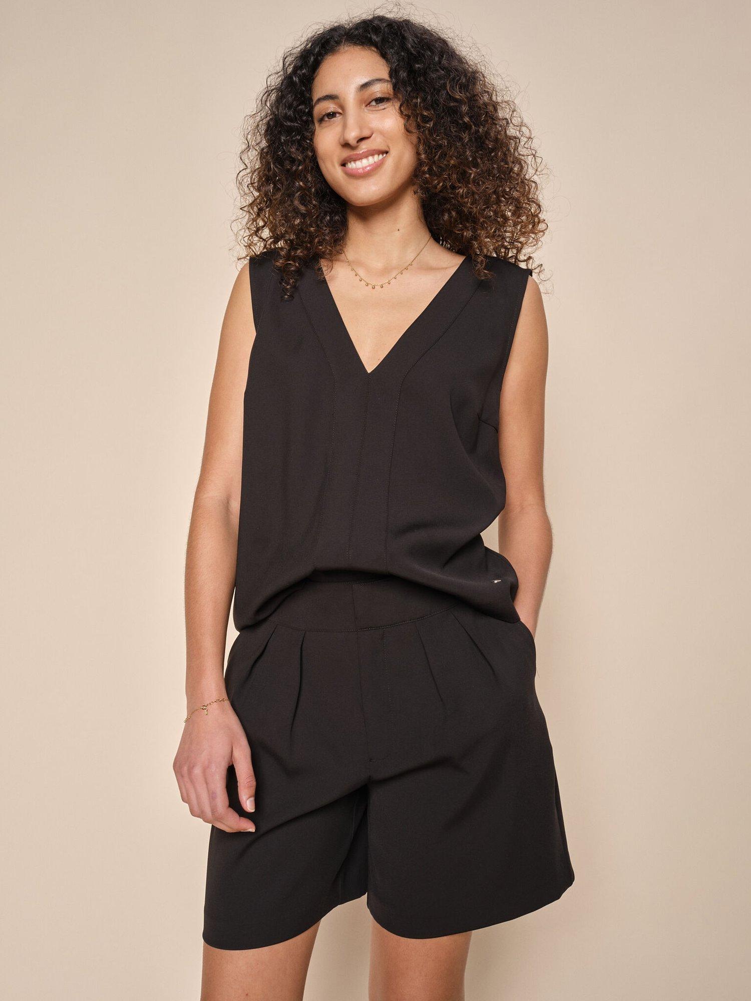 MOS MOSH Raelyn Leia Sleeveless Top, Black