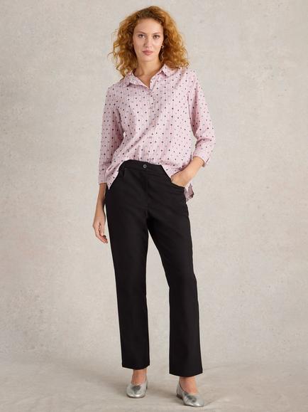 White Stuff Savannah Stretch Trousers, Pure Black, Pure Black
