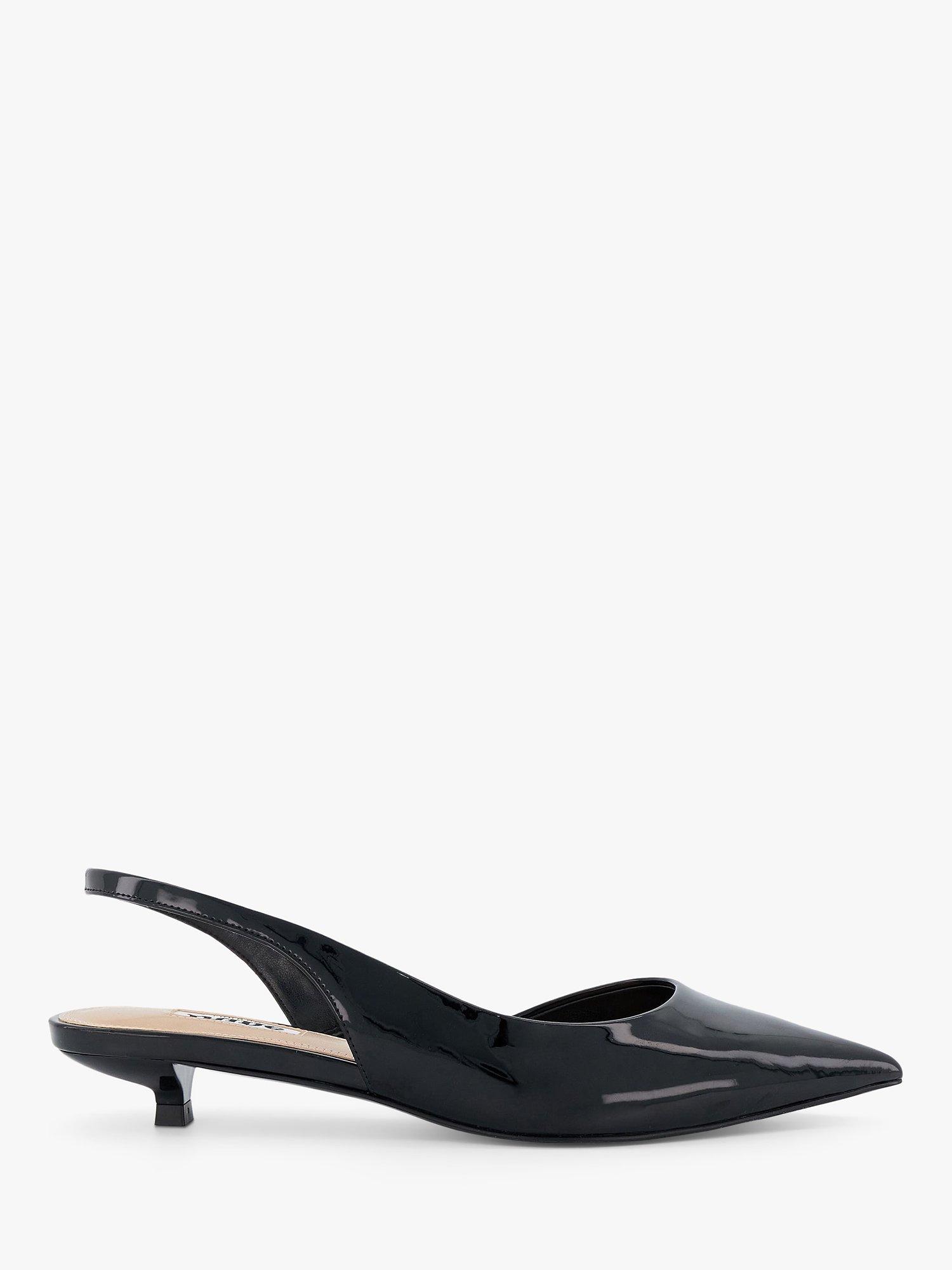Dune Calmer Kitten Heel Slingback Shoes