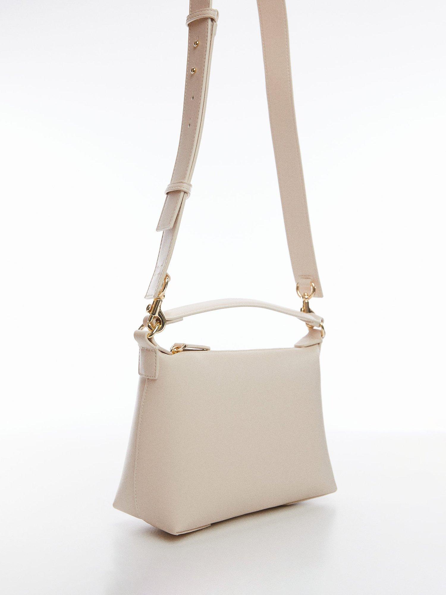 Mango Agra Cross Body Bag, Natural White, One Size