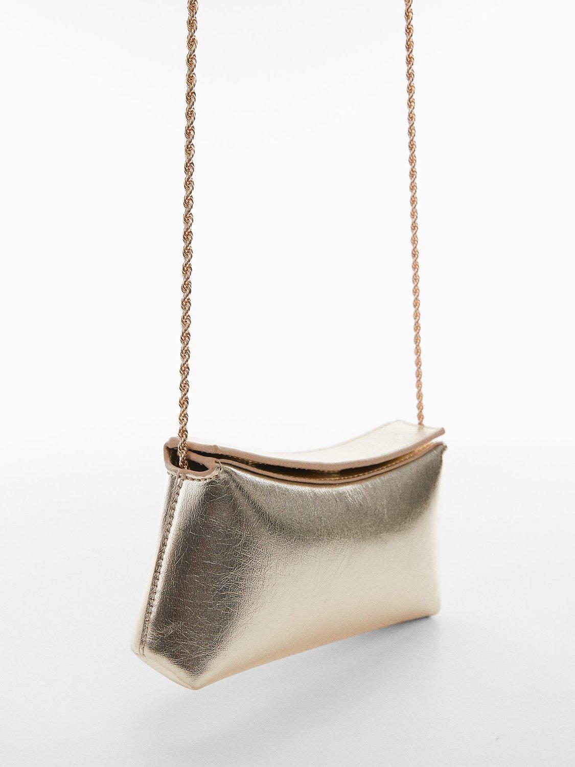 Mango Marion Chain Strap Cross Body Bag, Gold, One Size