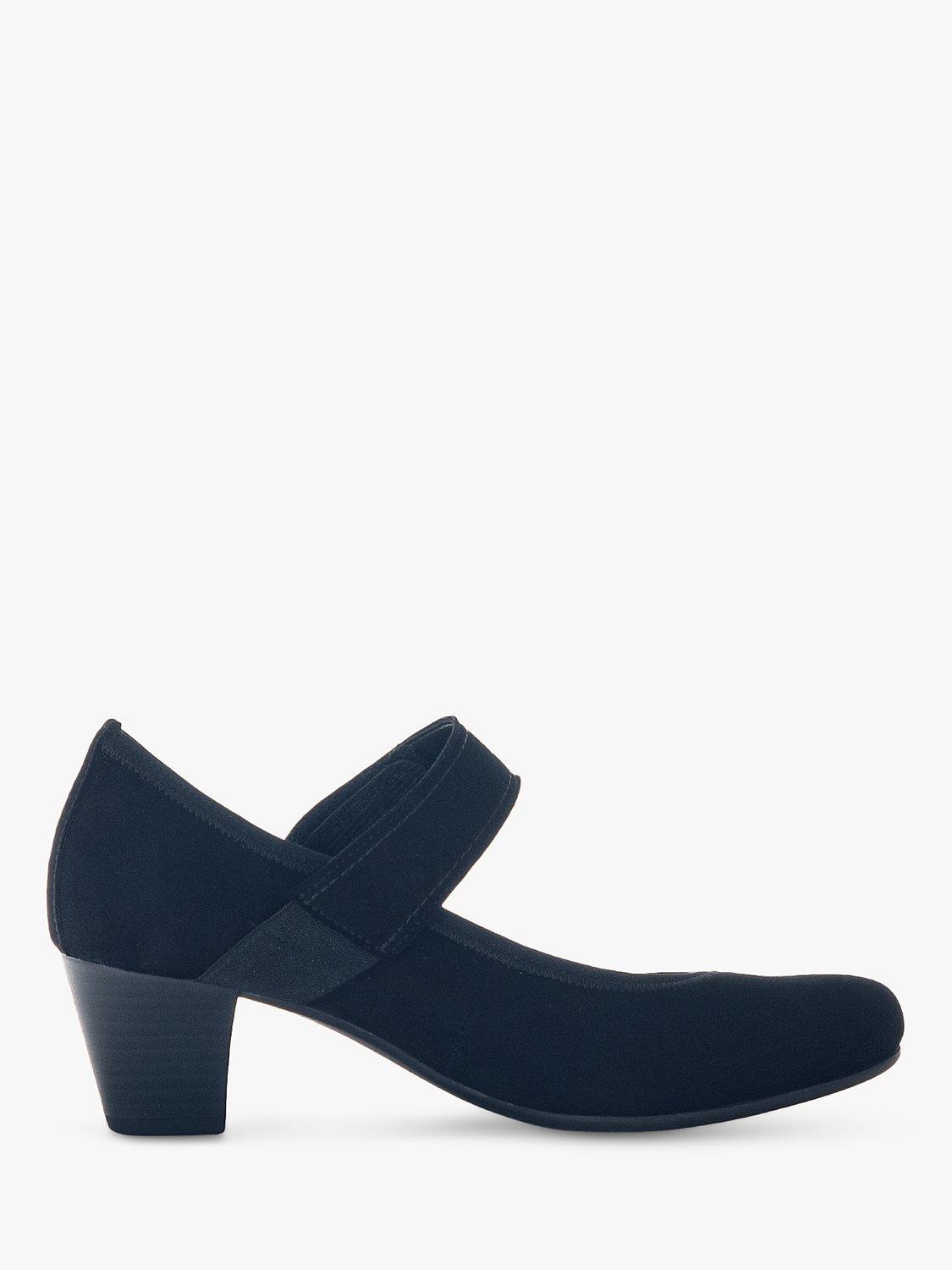 Gabor Illumiate Suede Mary Jane Shoes, Black