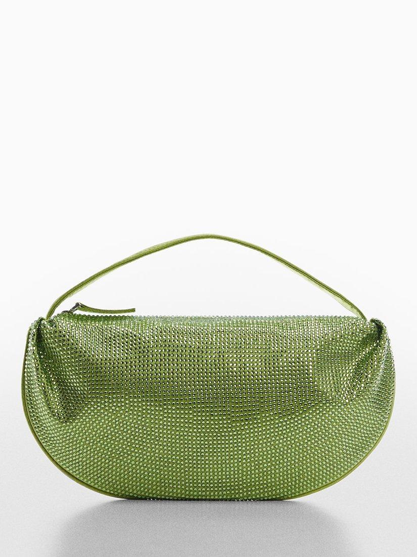 Mango Beaded Grab Bag, Bright Yellow