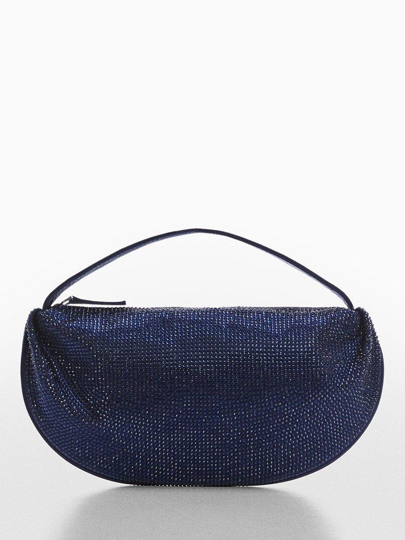 Mango Beaded Grab Bag, Dark Blue