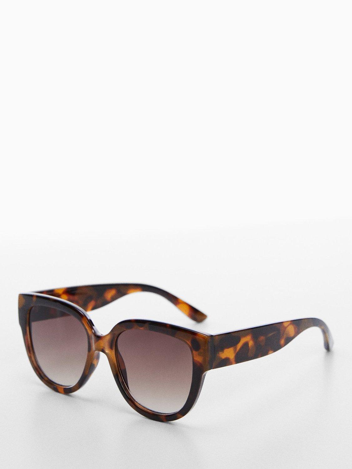 Mango Women's Amelia Sunglasses, Dark Brown, One Size