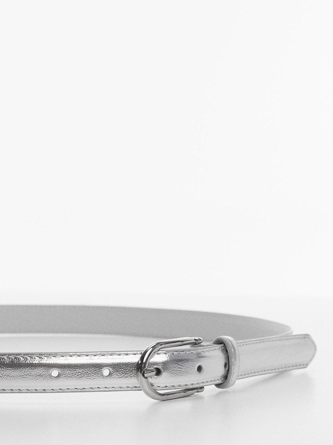 Mango Mevento Belt, Silver