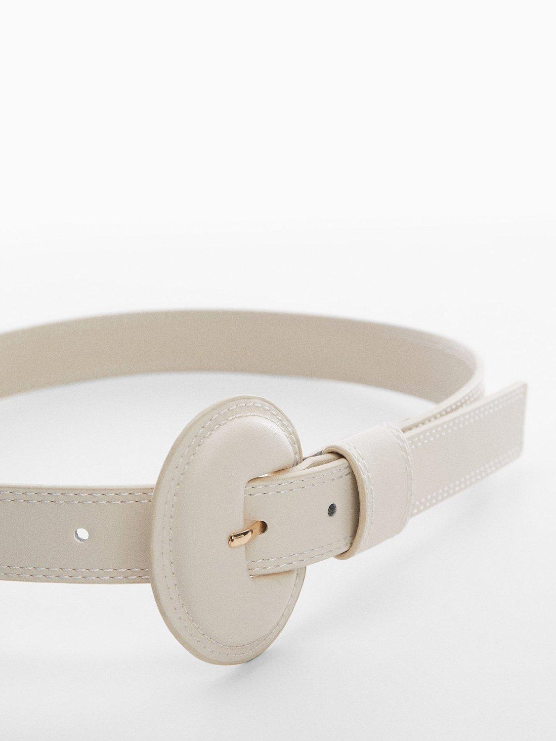 Mango Marfa Belt, Light Beige
