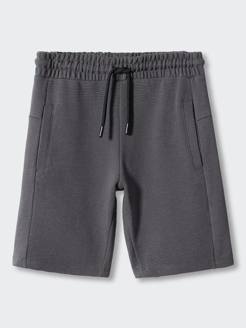 Mango Kids' Otto Bermuda Shorts, Charcoal