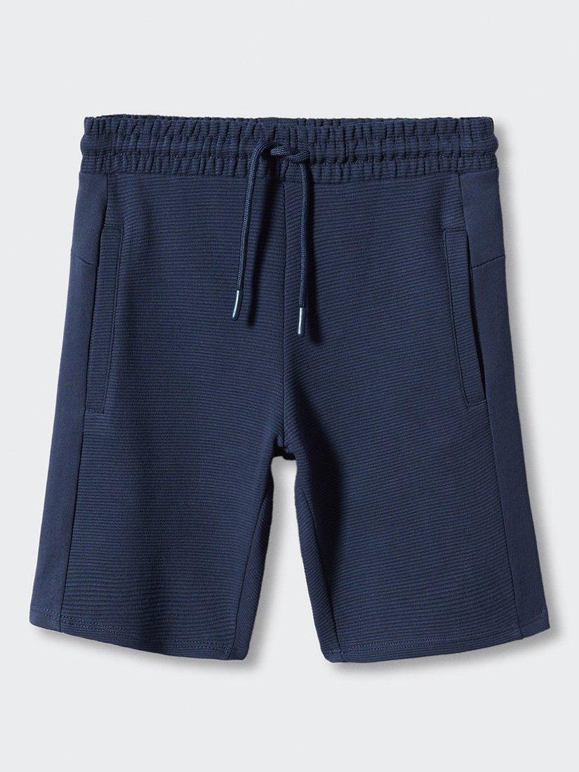 Mango Kids' Otto Bermuda Shorts, Navy