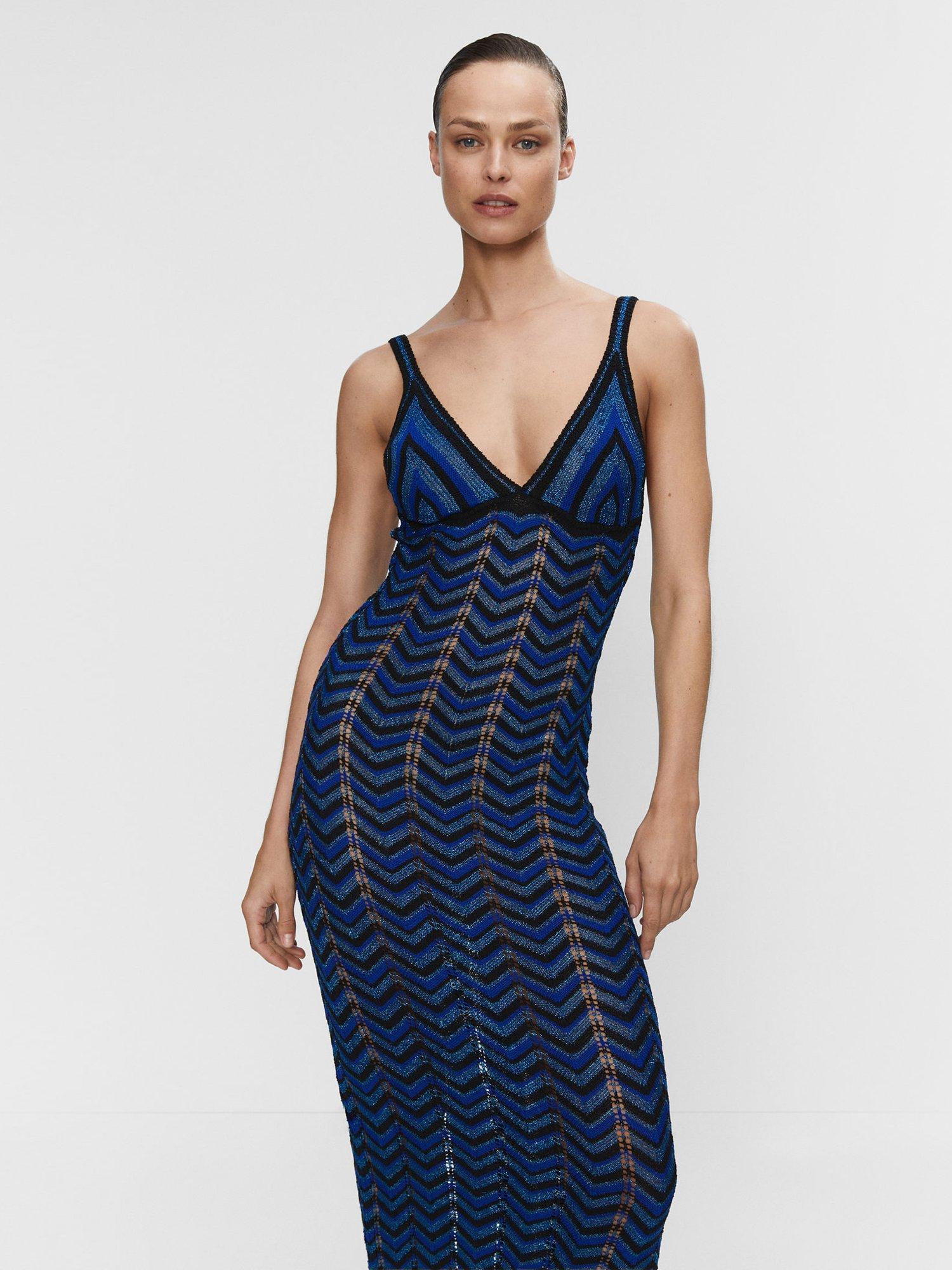 Mango Exit Bodycon Maxi Dress, Multi