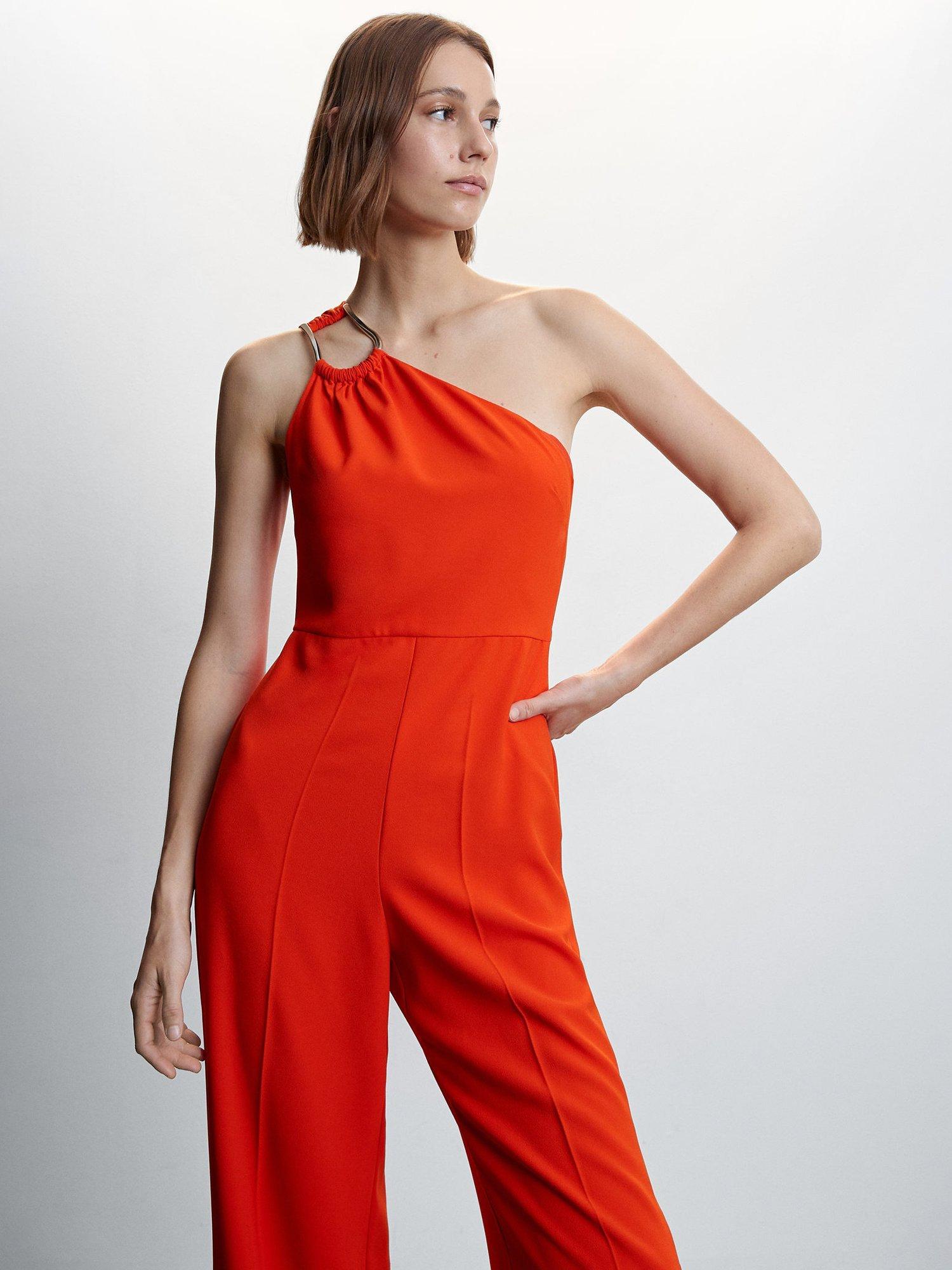 Mango Anastasy One Shoulder Jumpsuit