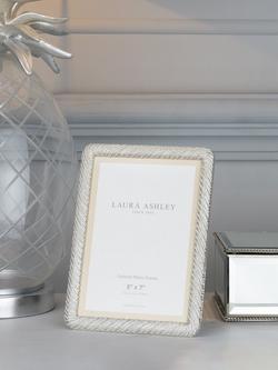 Laura Ashley Cartmel Metal Photo Frame, Silver Plated, Silver