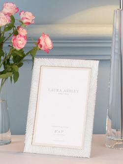 Laura Ashley Sealand Metal Photo Frame, Silver Plated, Silver