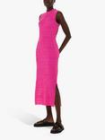 Whistles Maya Plisse Midi, Pink