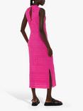 Whistles Maya Plisse Midi, Pink