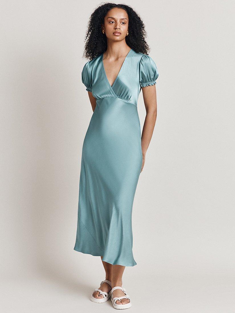 Ghost Clemence Midi Dress, Petrol