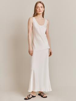Ghost Margot Satin Vest Top - view 2, Ivory