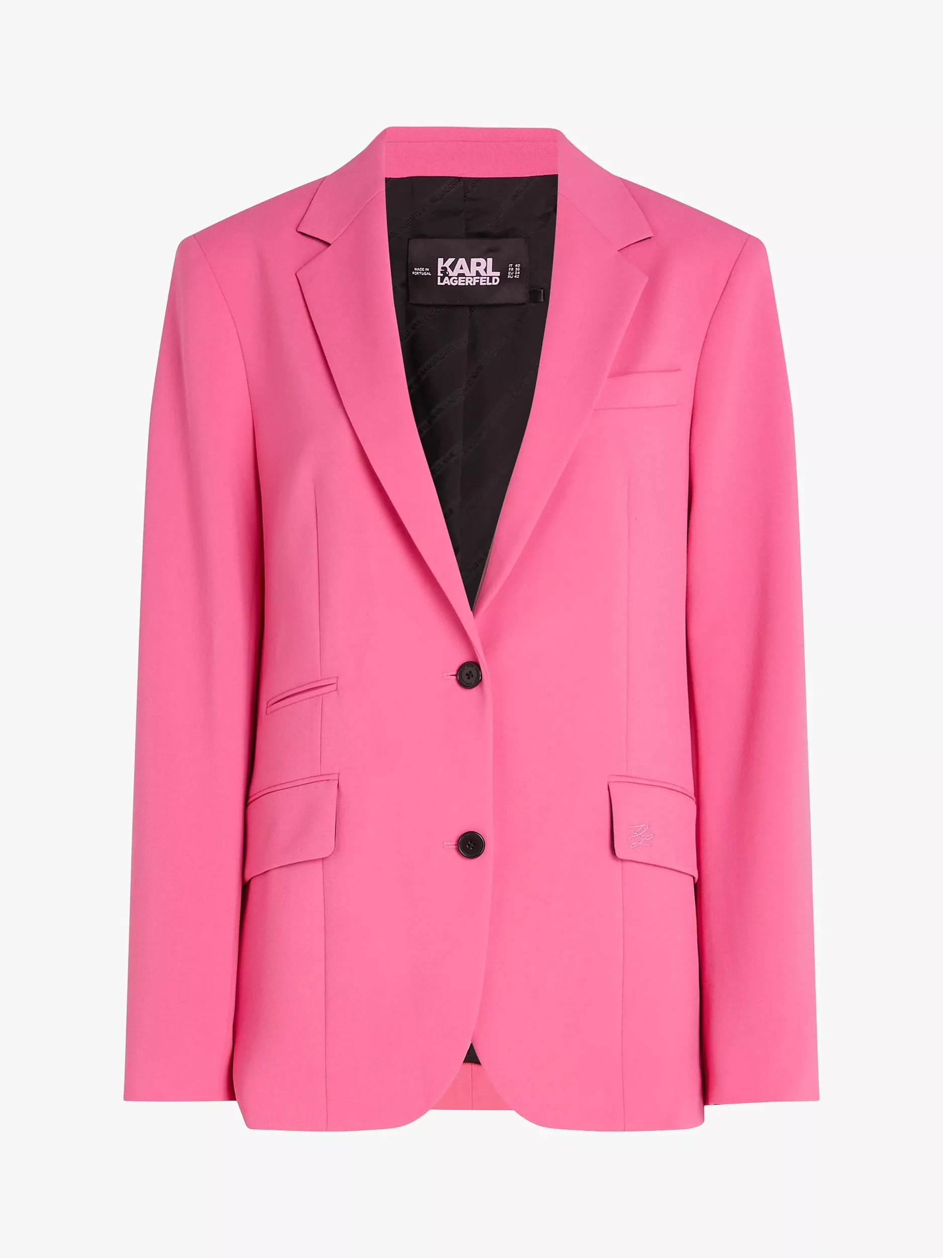 Karl lagerfeld pink coat hotsell