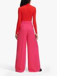 KARL LAGERFELD Wide Leg Day Trousers, Cabaret Pink