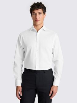 Moss Regular Fit Stretch Shirt, White