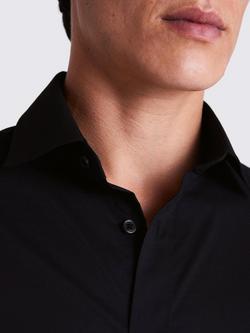 Moss Regular Fit Stretch Shirt - view 2, Black