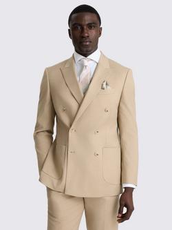 Moss Recycled Tailored Fit Suit Jacket, Tan, Blonde Camel