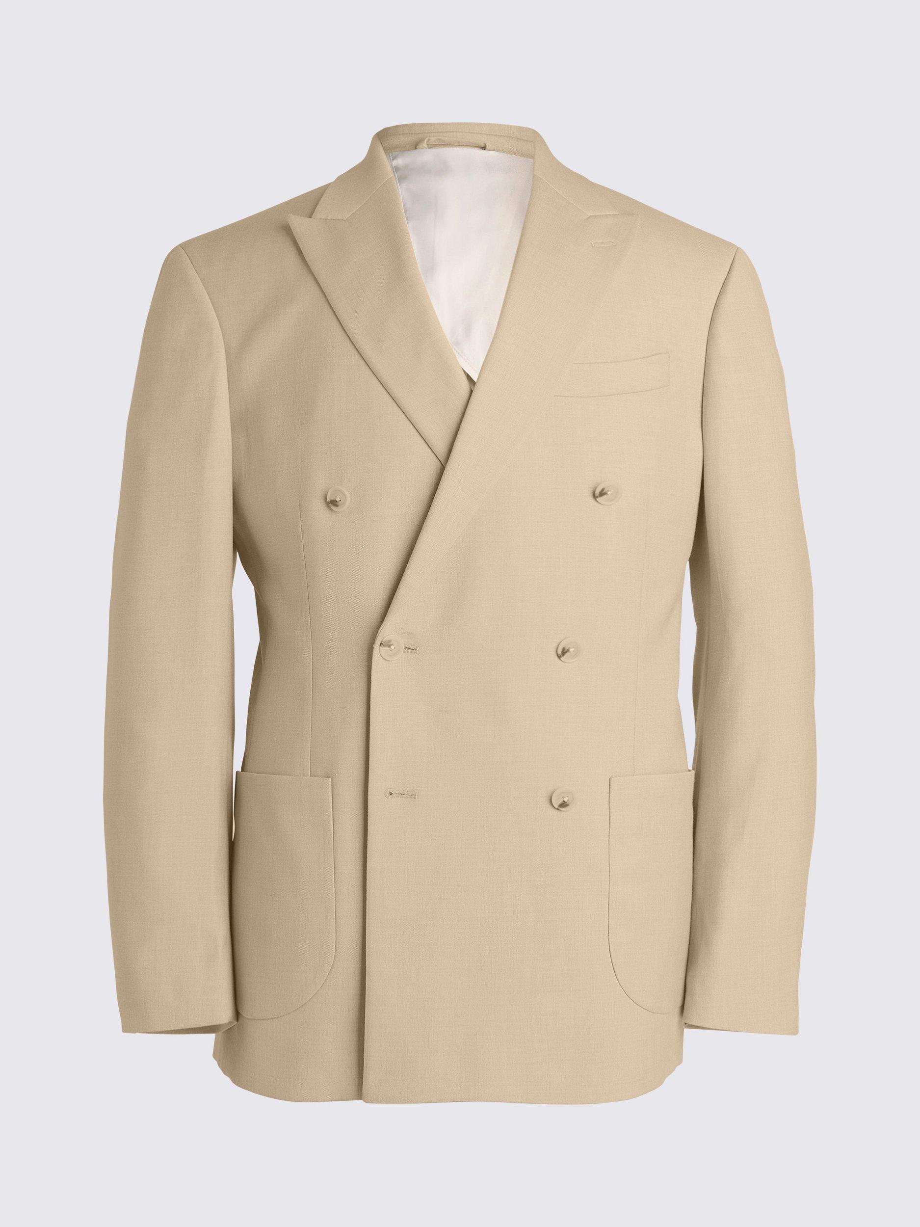 Product image 5 of 5, which shows Moss Recycled Tailored Fit Suit Jacket, Tan, 40S