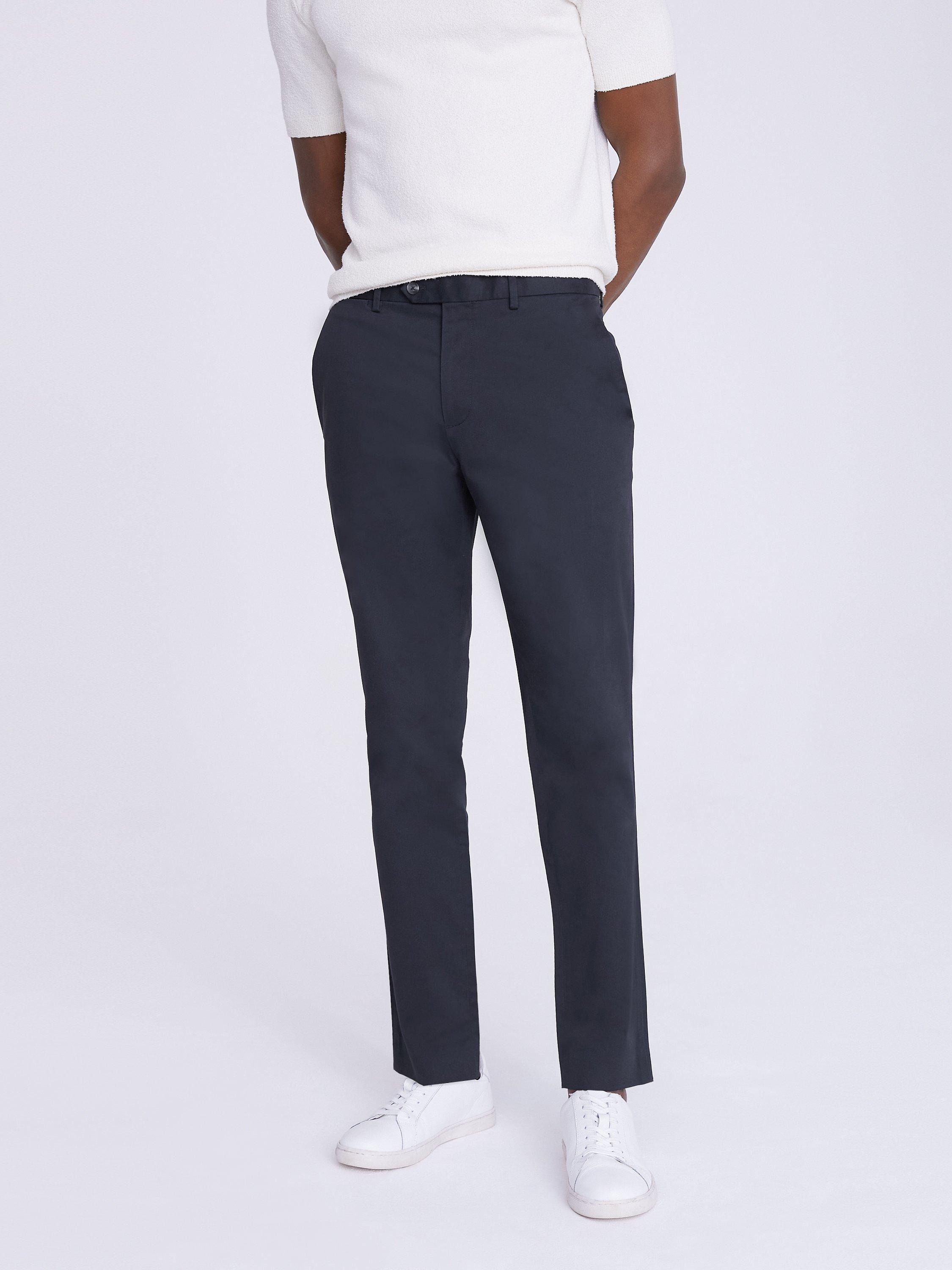 Moss Slim Fit Chinos, Navy, 36L