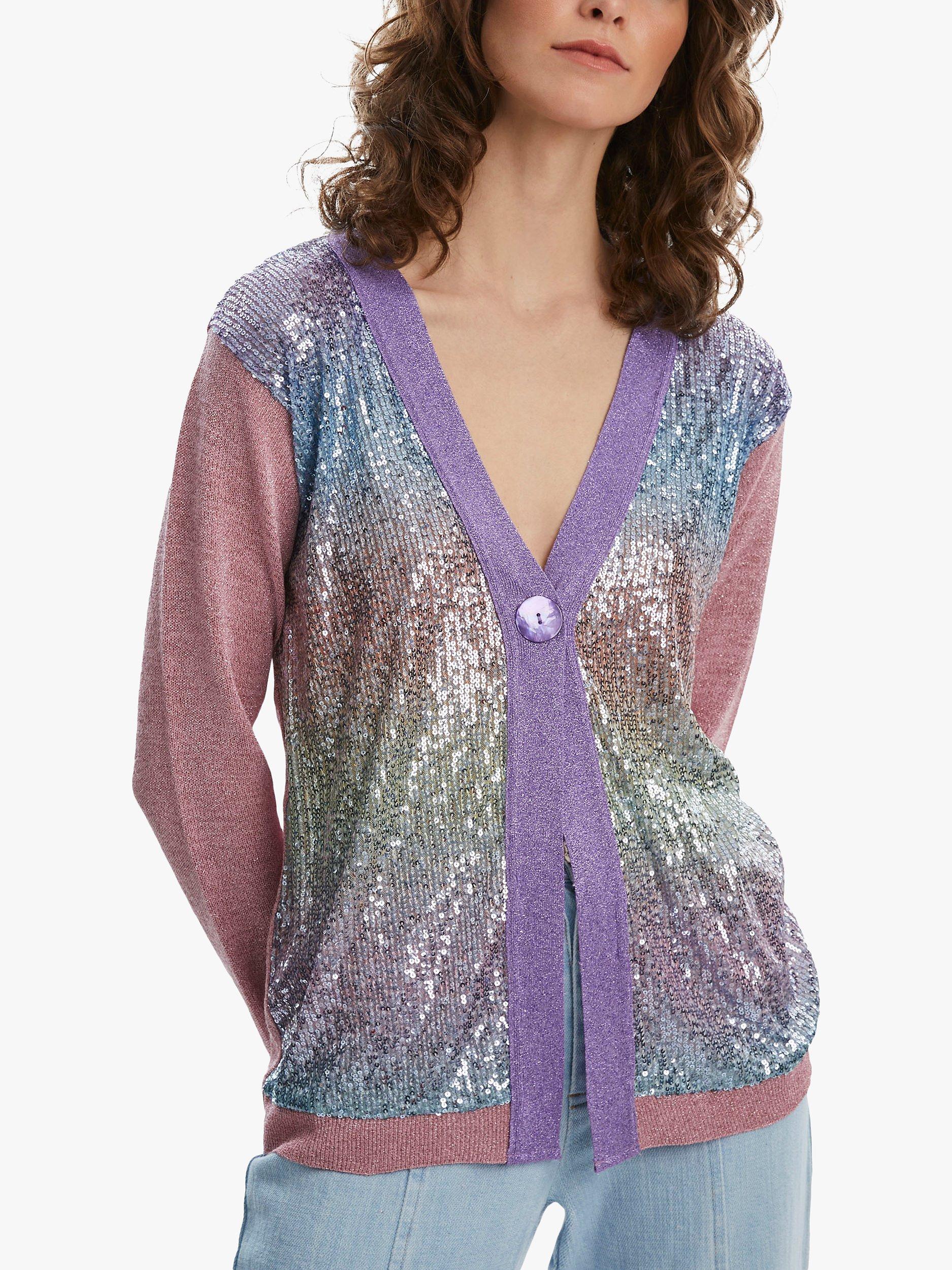 James Lakeland Paillette Sequin Cardigan, Multi