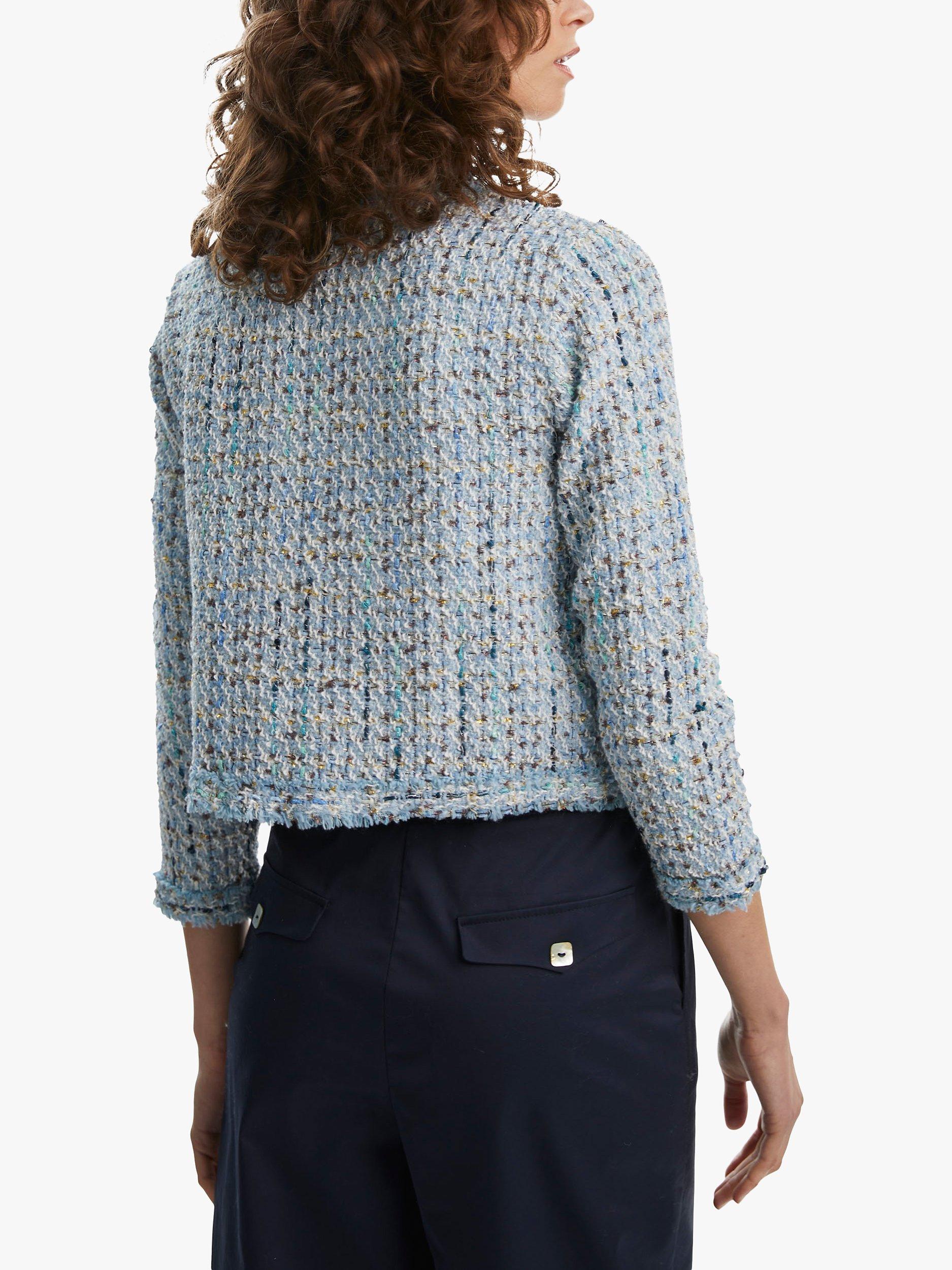 Product image 2 of 4, which shows James Lakeland Short Tweed Jacket, Pale Blue, 10