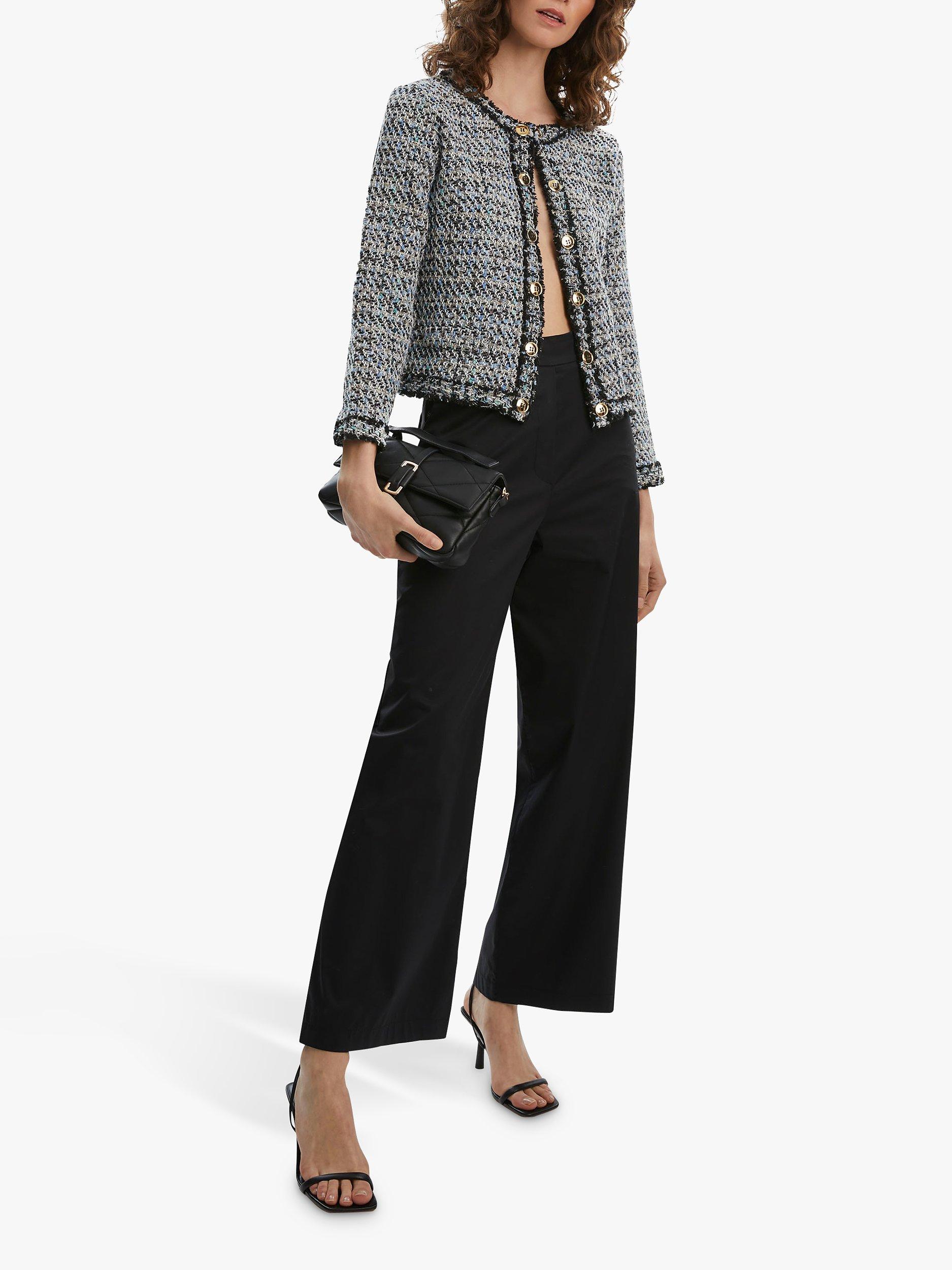 Product image 1 of 4, which shows James Lakeland Short Tweed Jacket, Black, 8