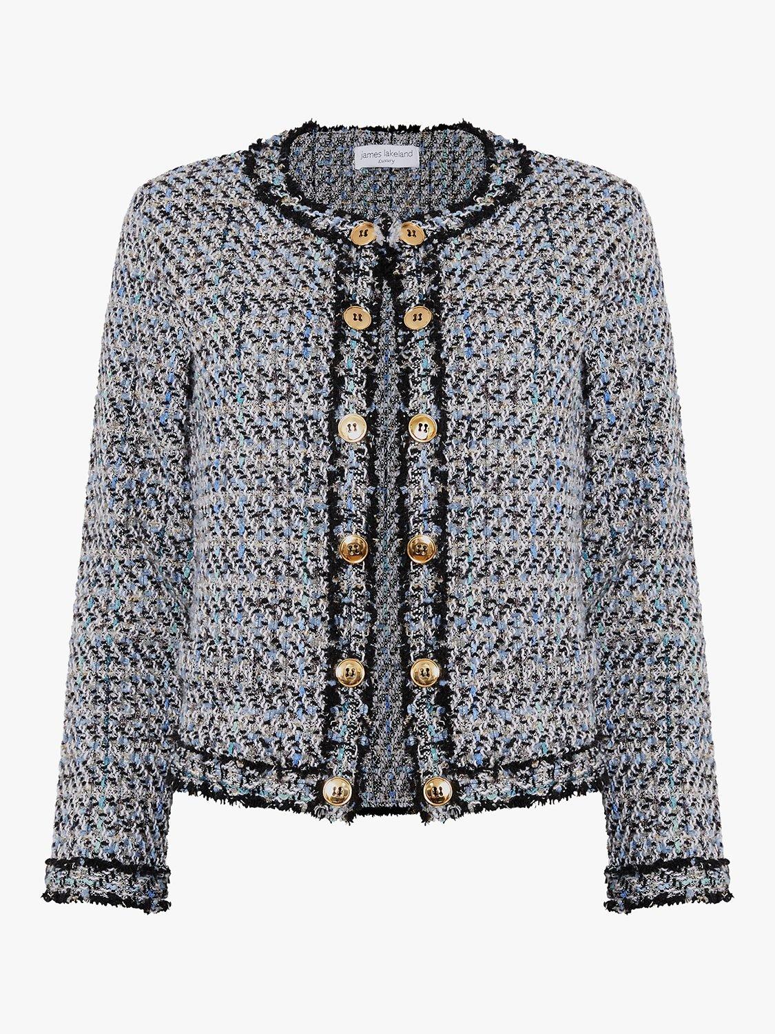 Product image 4 of 4, which shows James Lakeland Short Tweed Jacket, Black, 8