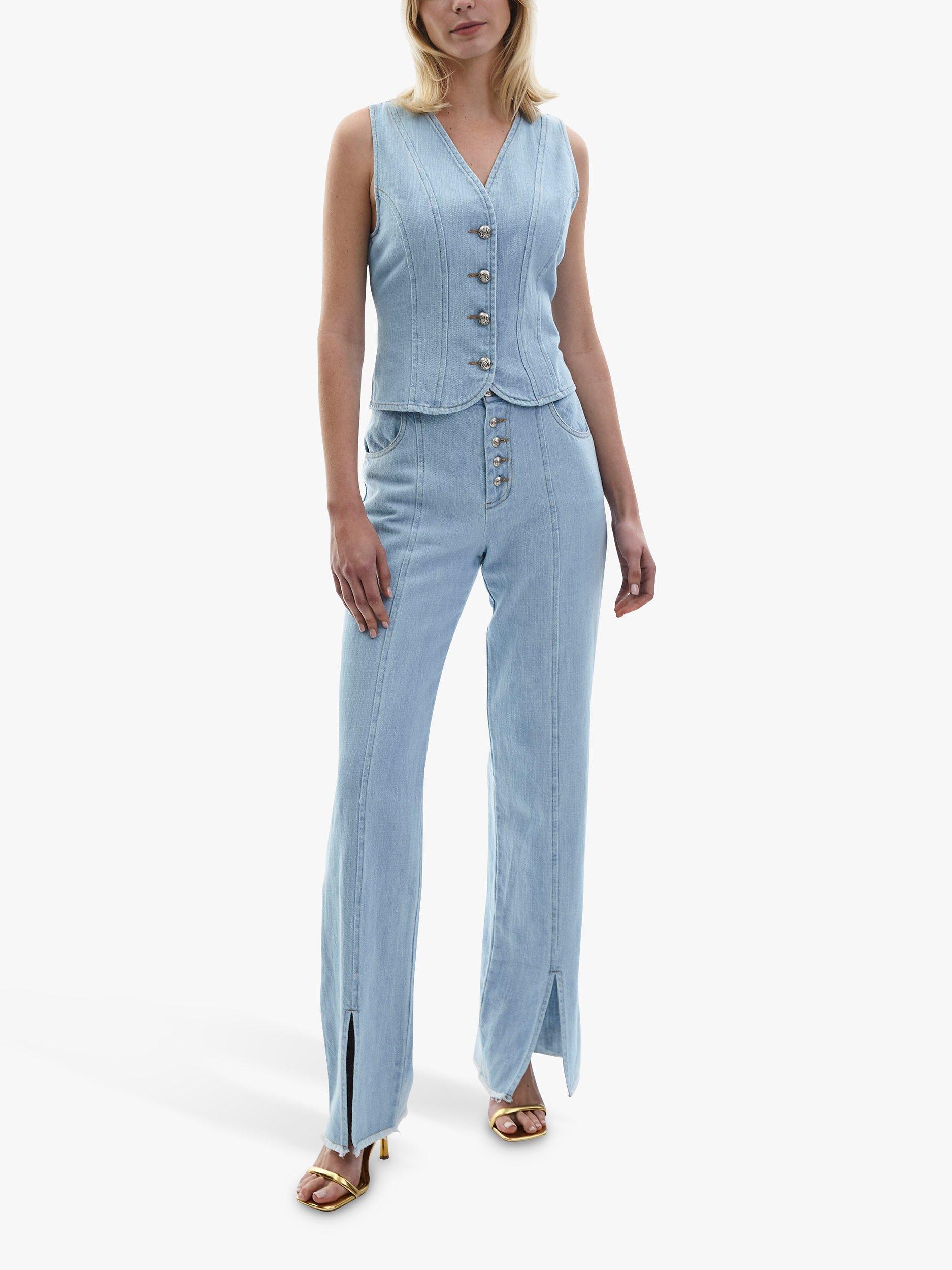 James Lakeland Denim Waistcoat, Blue