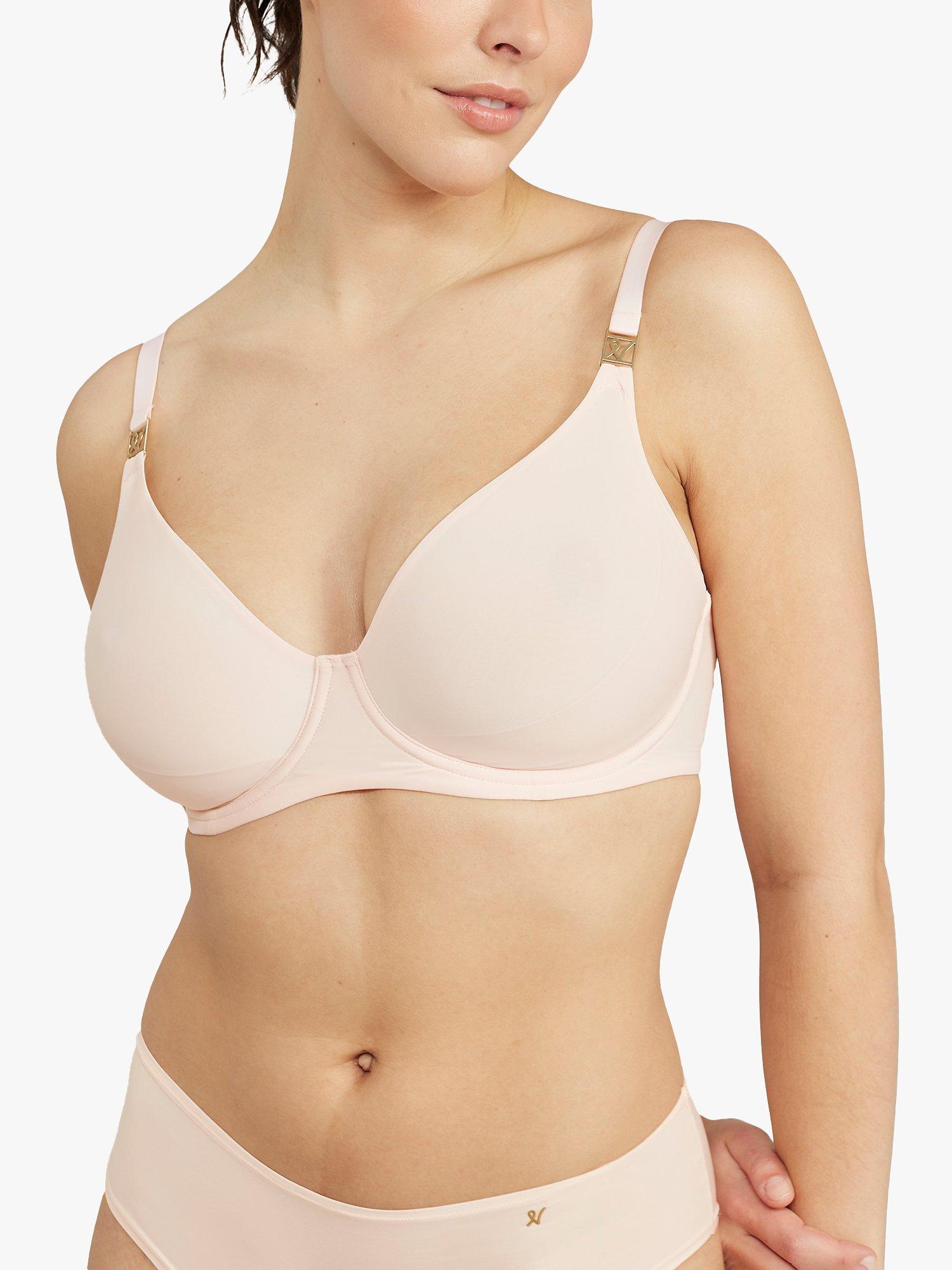 Nudea The Stretch Boss Recycled Full Coverage Bra, Blush Pink, 30D