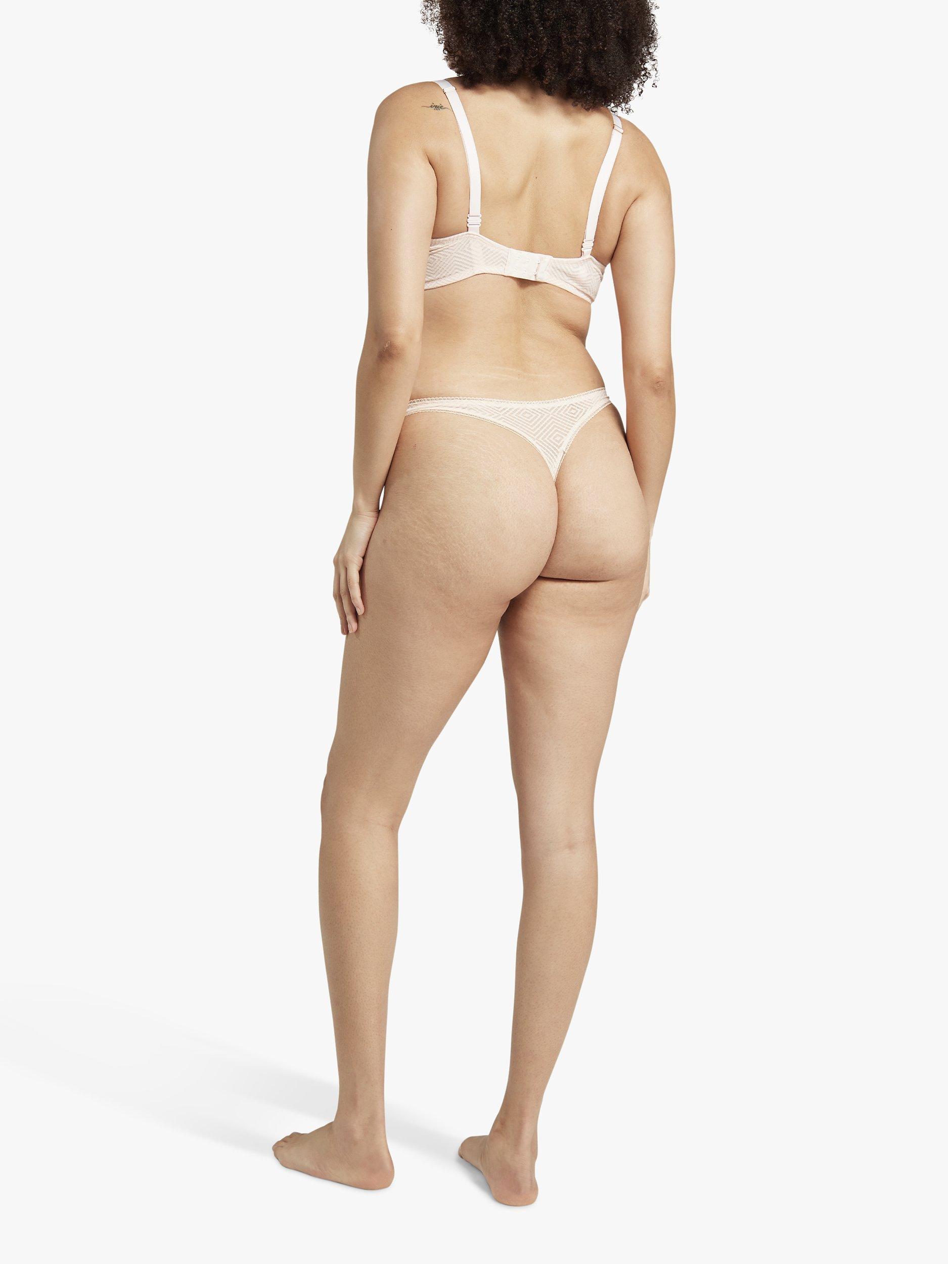 Nudea Barely There Thong, Blush Pink, S