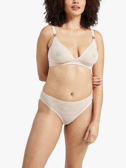 Nudea High Leg Briefs - view 2, Blush Pink