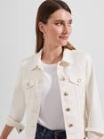 Hobbs Mariam Denim Jacket, Milky White