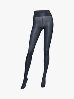 Wolford Neon 40 Semi Sheer Shimmer Tights - view 2, Admiral