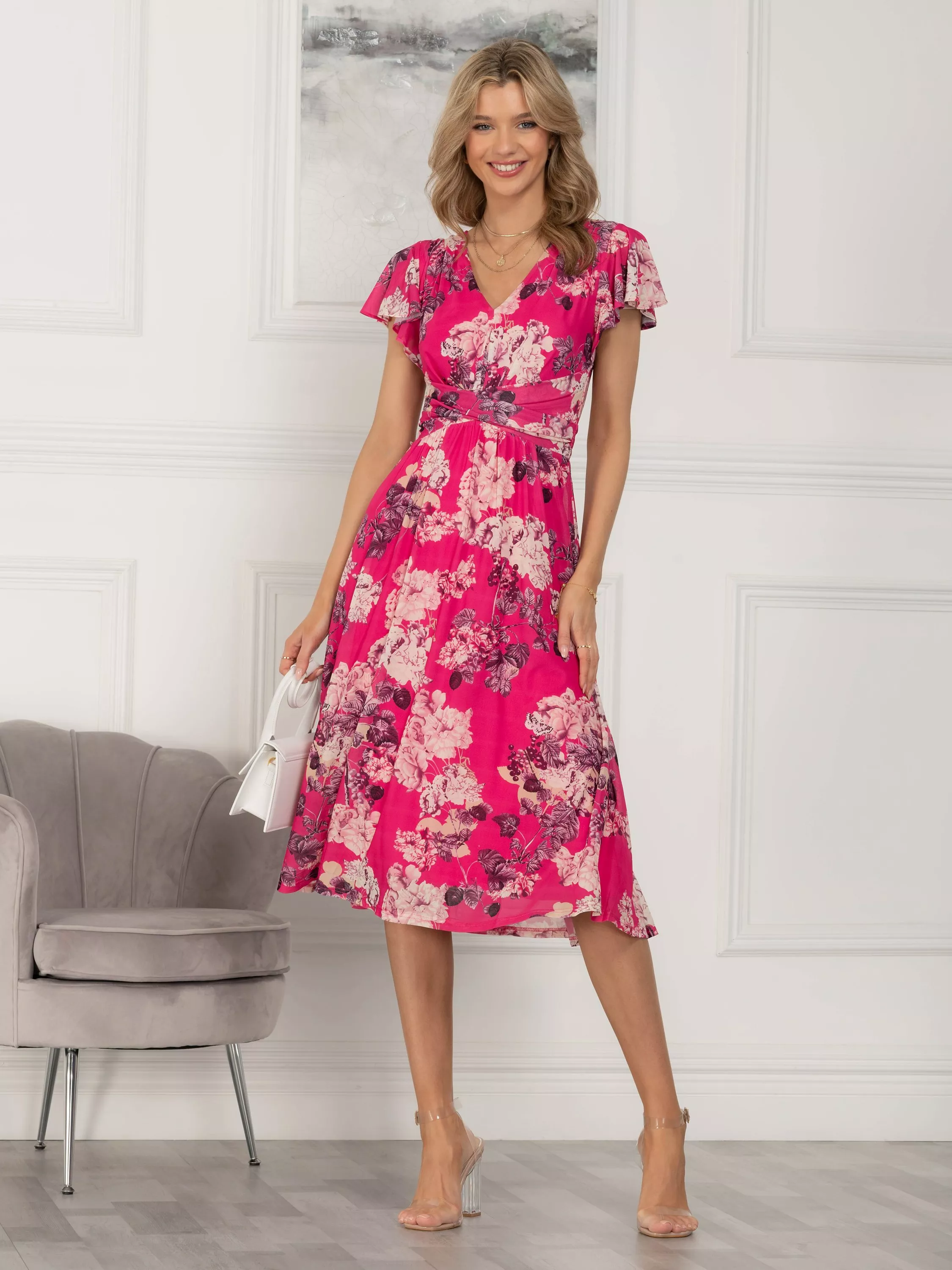 Jolie moi midi dresses clearance