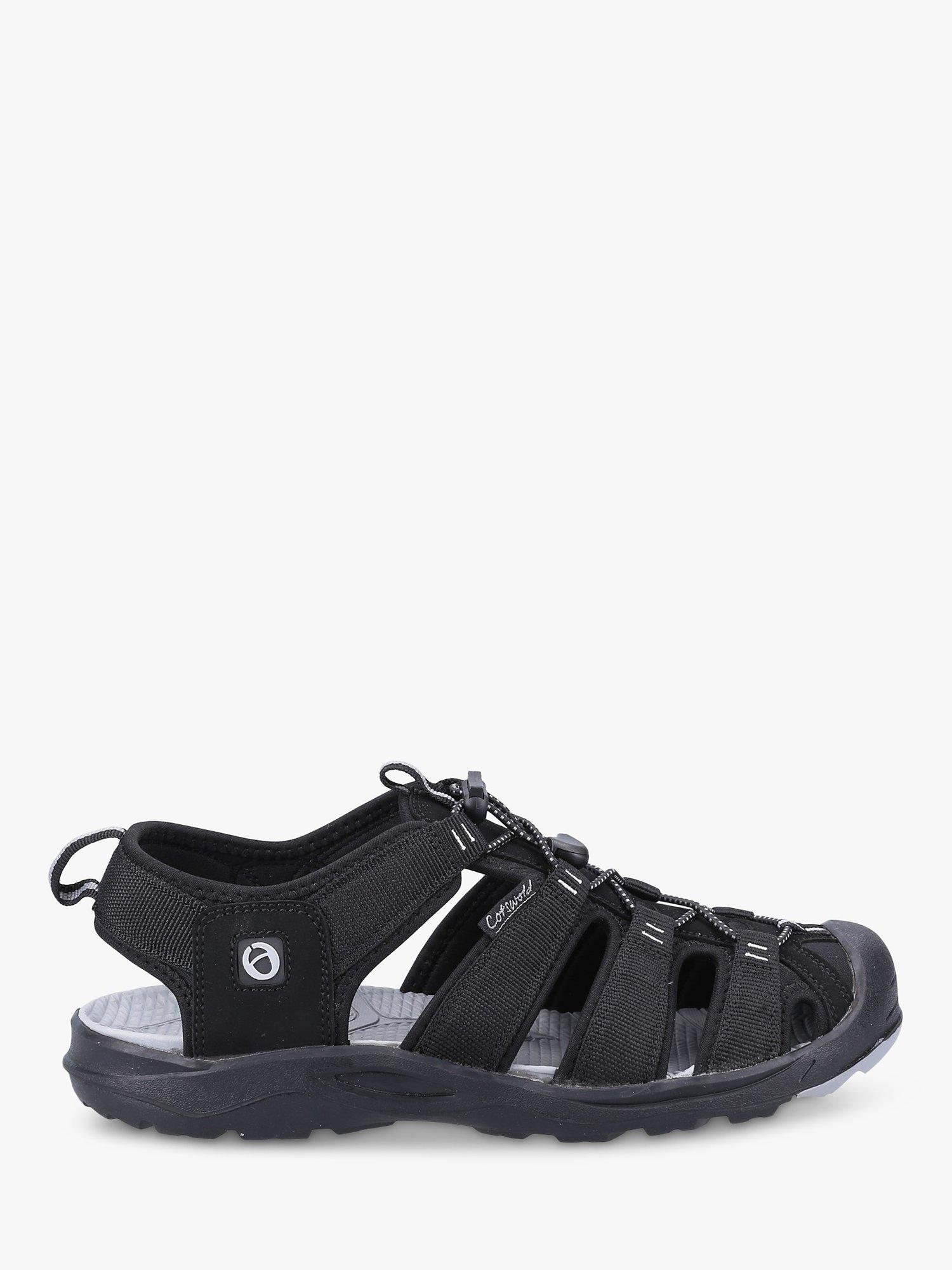 Cotswold Marshfield Recycled Walking Sandals, Black