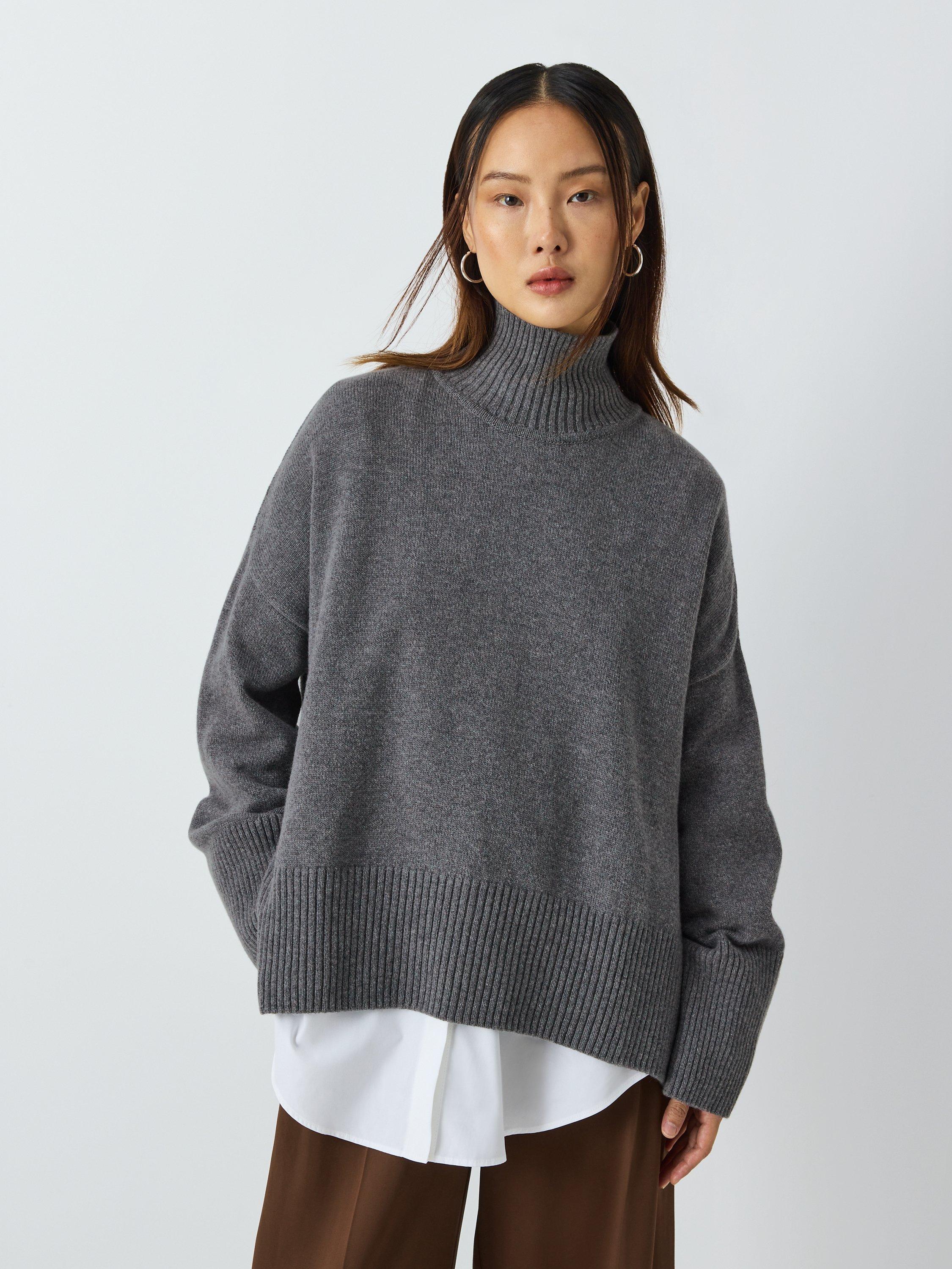 Vivere By Savannah Miller Arlo Jumper, Light Grey Marl
