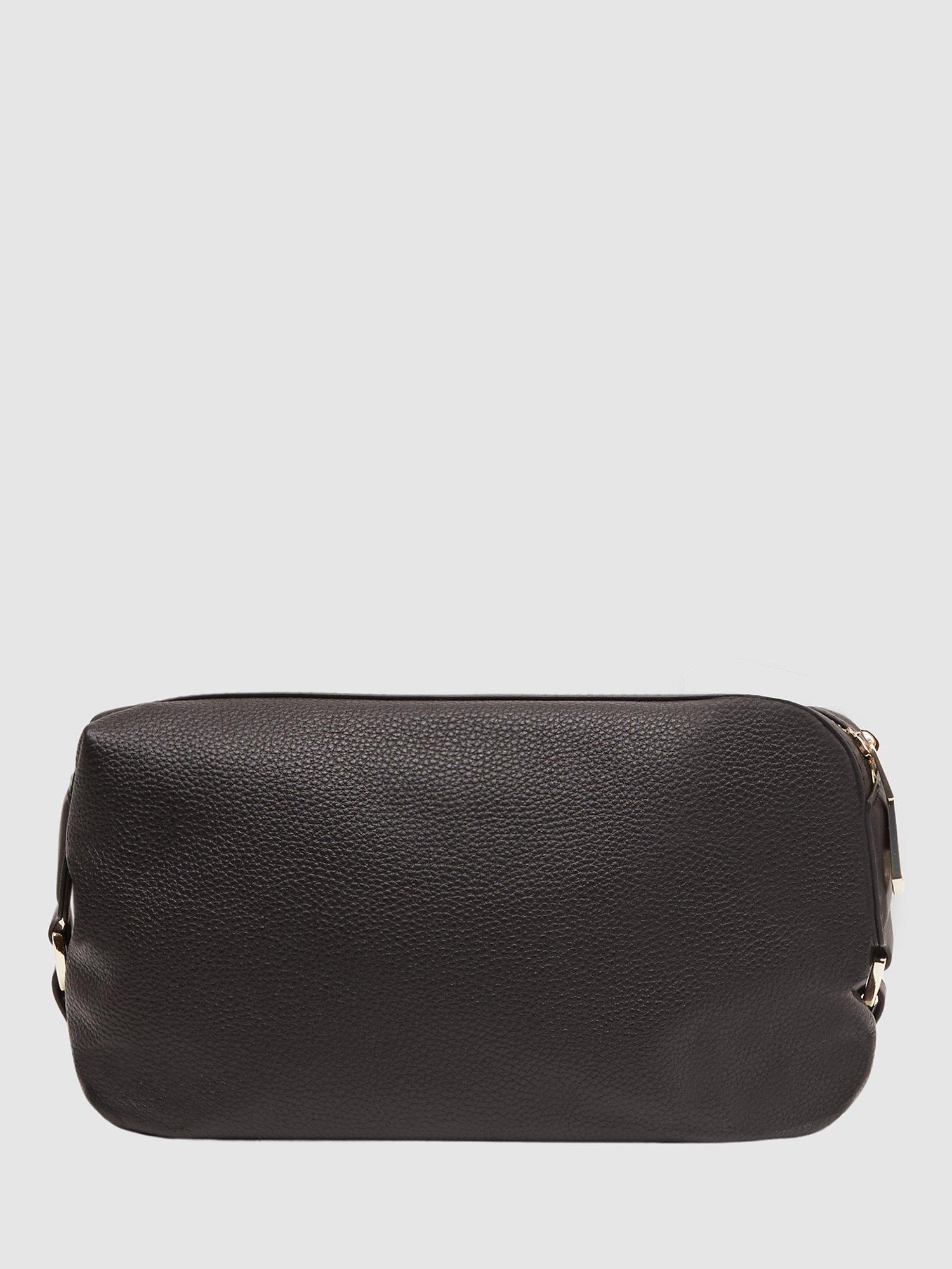 Reiss Cole Leather Wash Bag