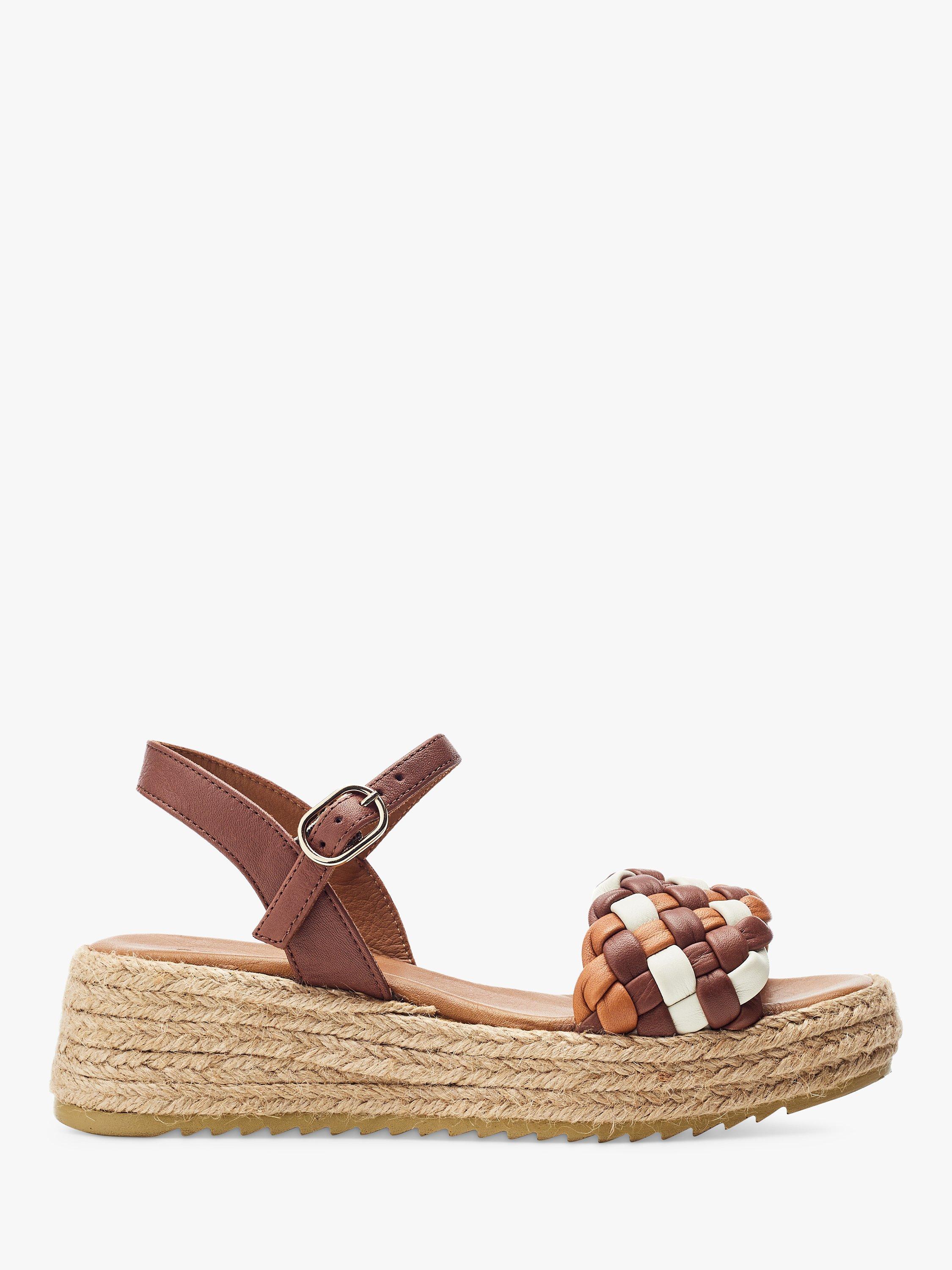 Moda in Pelle Adrienne Leather Espadrille Sandals, Off White