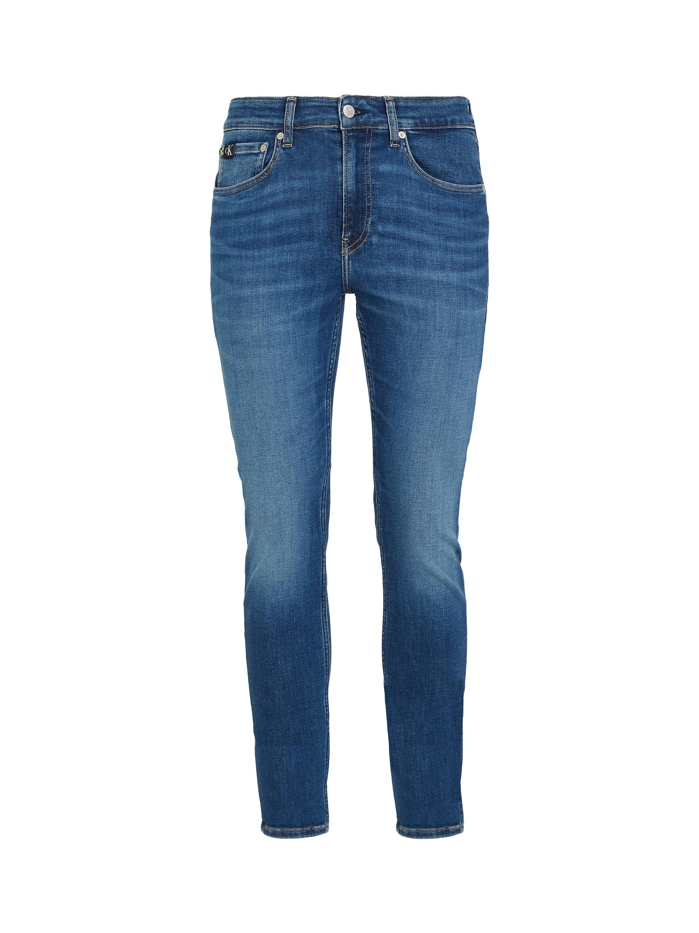 Product image 6 of 6, which shows Calvin Klein Slim Tapered Jeans, Denim Dark, 32S