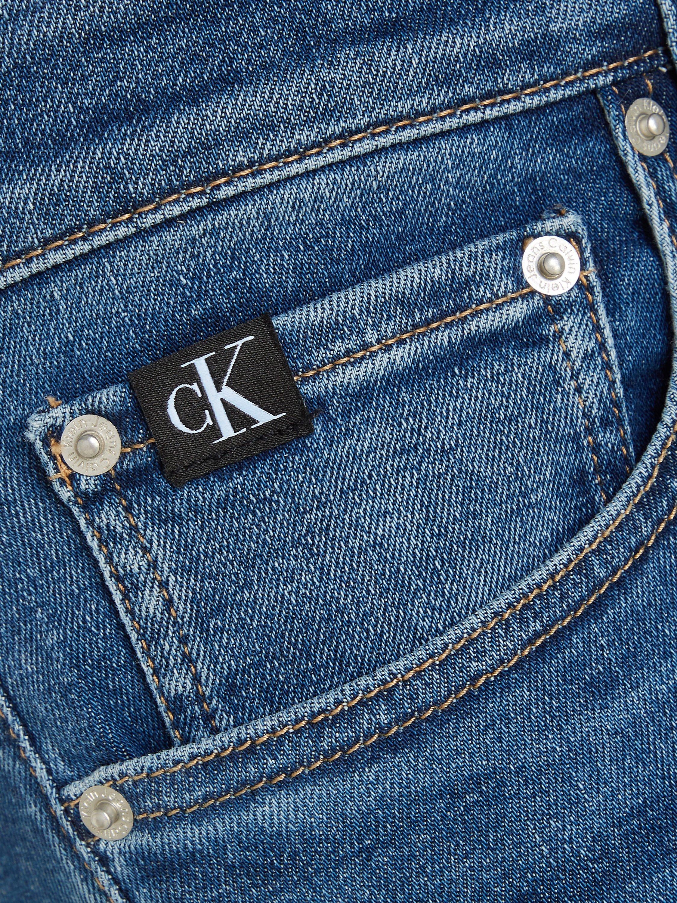 Product image 5 of 6, which shows Calvin Klein Slim Tapered Jeans, Denim Dark, 32S