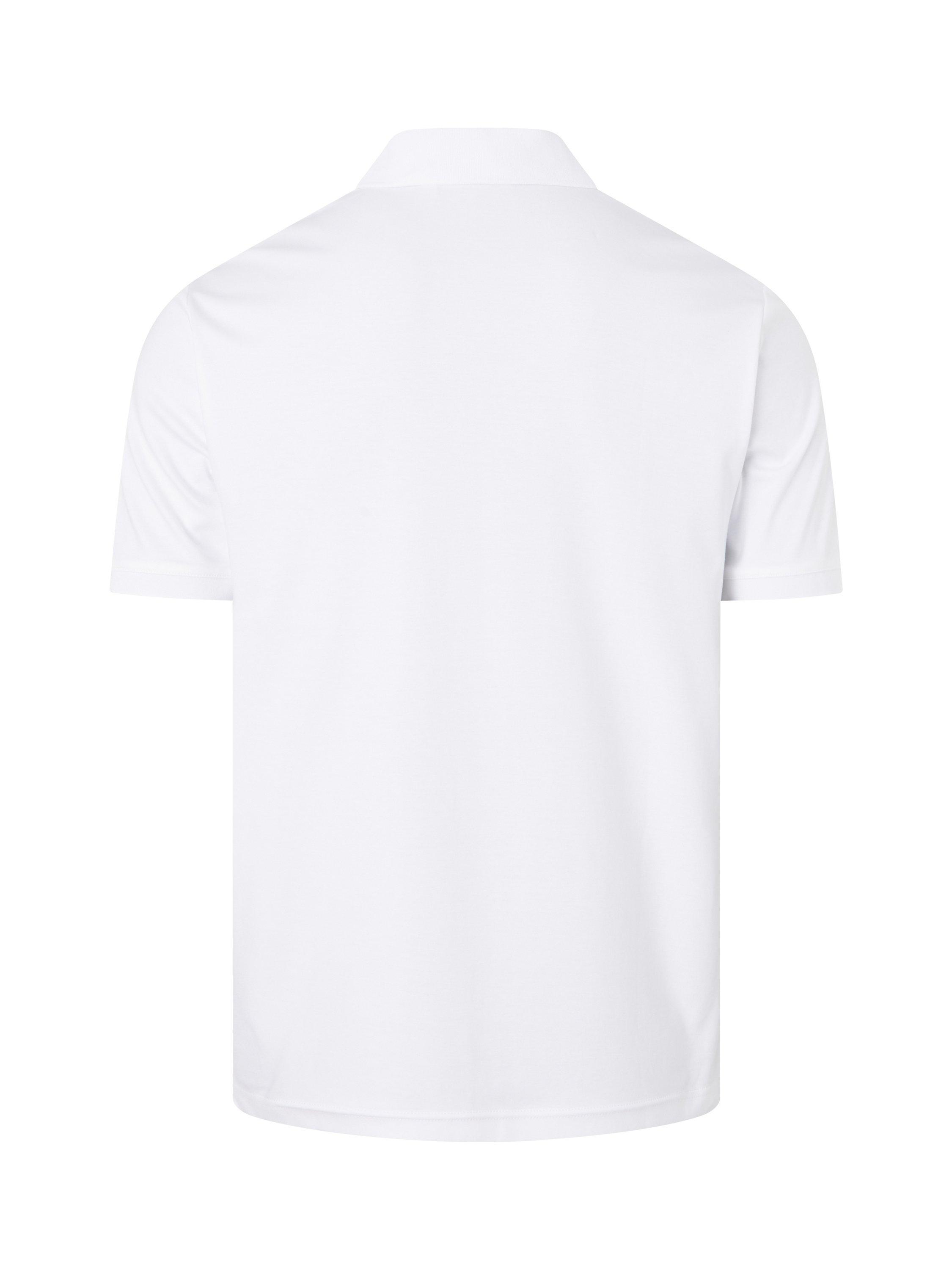 Calvin Klein Smooth Cotton Slim Polo Top, Bright White, XS