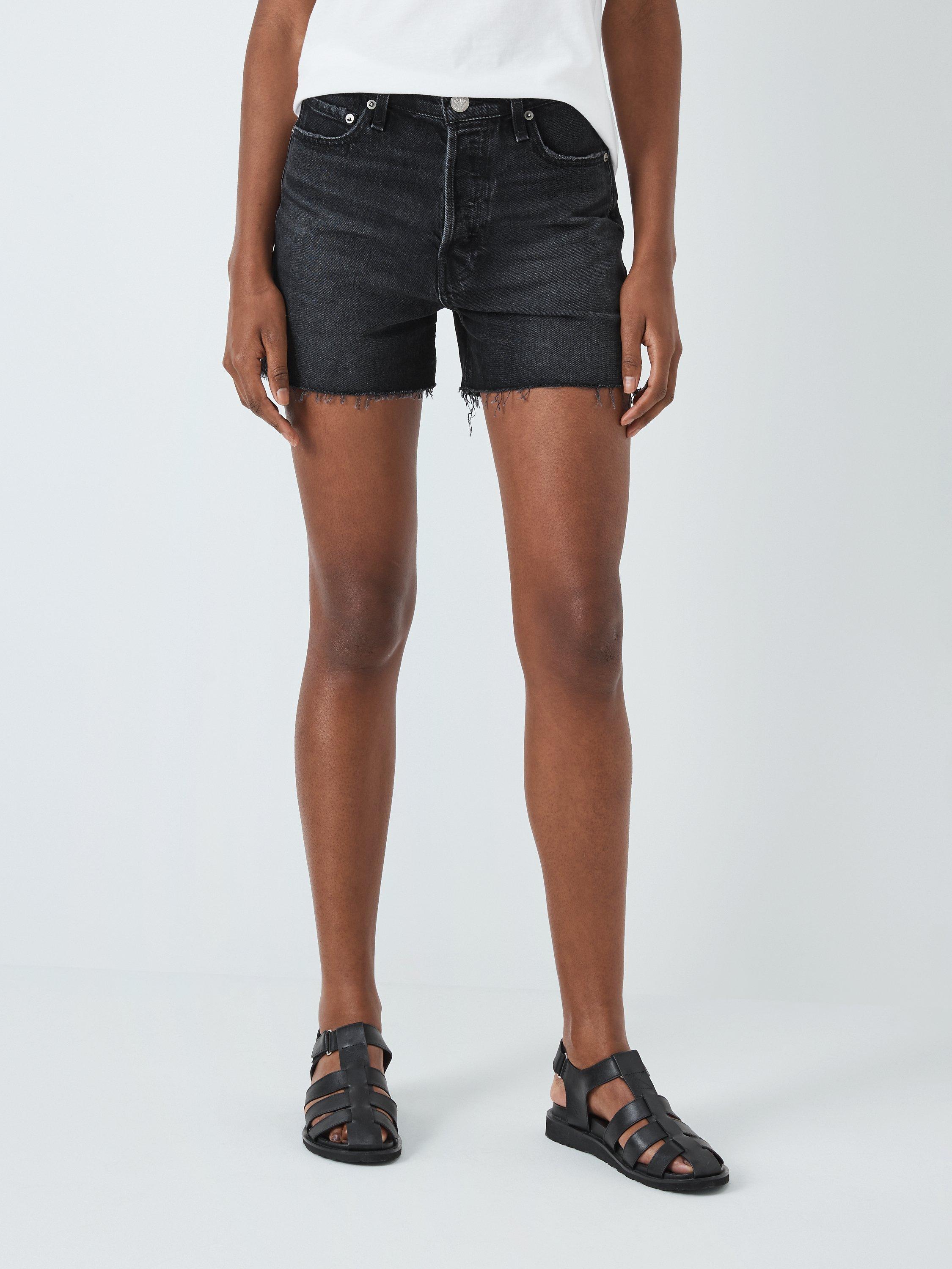 rag & bone Distressed Vintage Denim Shorts, Zale
