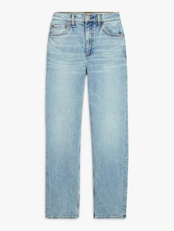 rag & bone Harlow Straight Leg Cropped Jeans, Light Blue - view 2, Light Blue