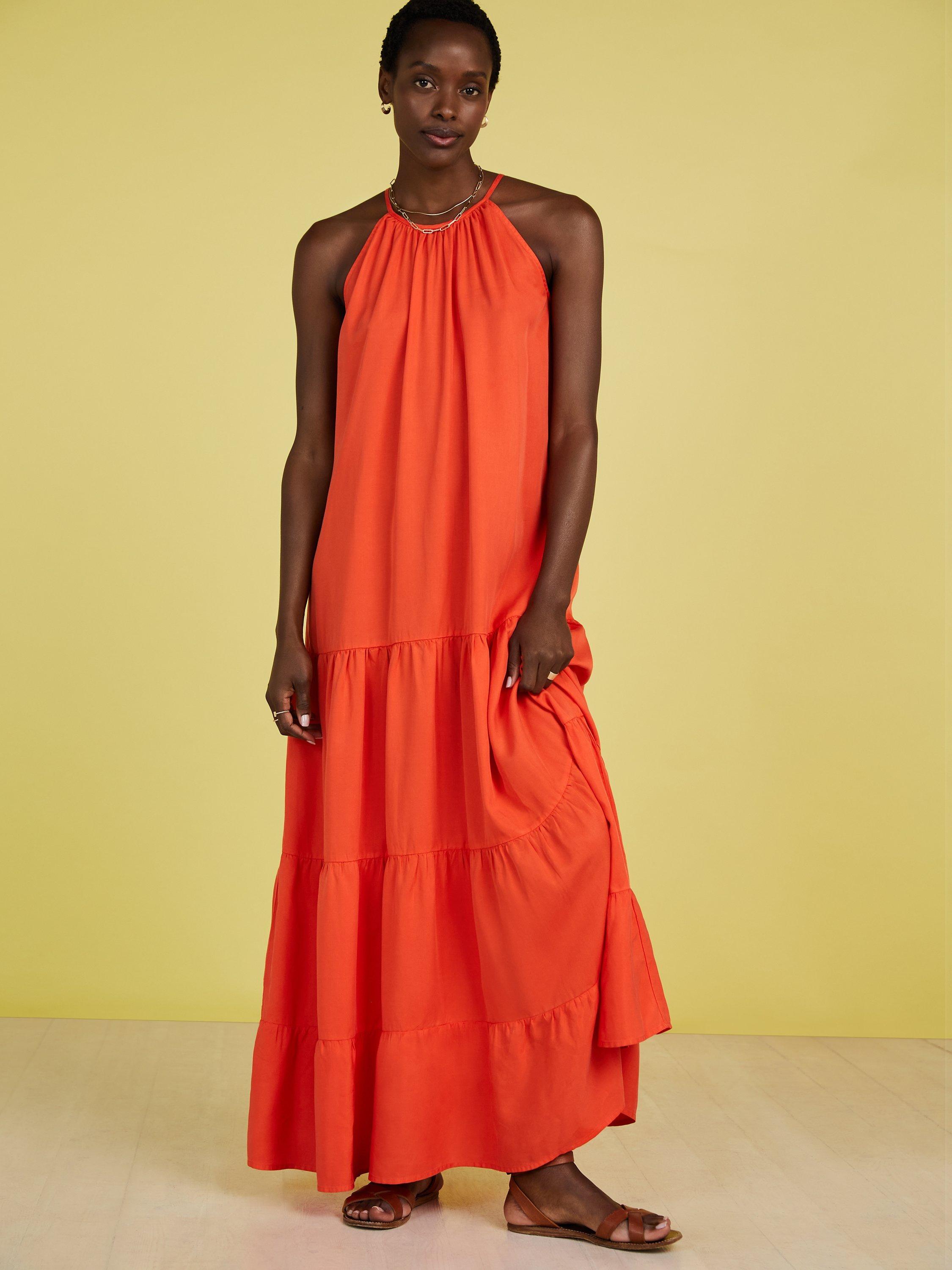 Baukjen Everly Dress with Tencel, Tangerine