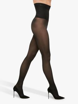Wolford Fatal Sculpting 50 Denier High Waist Tights, Black 7005 - view 2, Black 7005